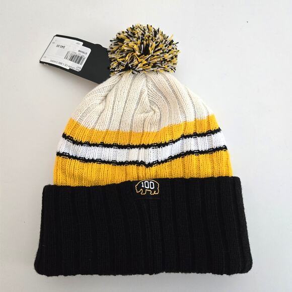 New 47 Brand Boston Bruins Centennial Big Bad Bruins Champs Logo Knit Winter Hat - Picture 2 of 5